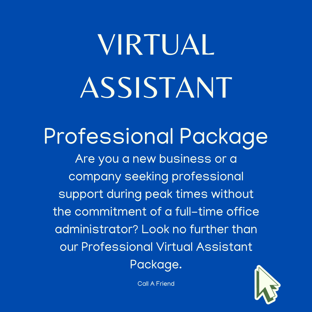 Virtual Assistant: Professional Package - 20 Hours